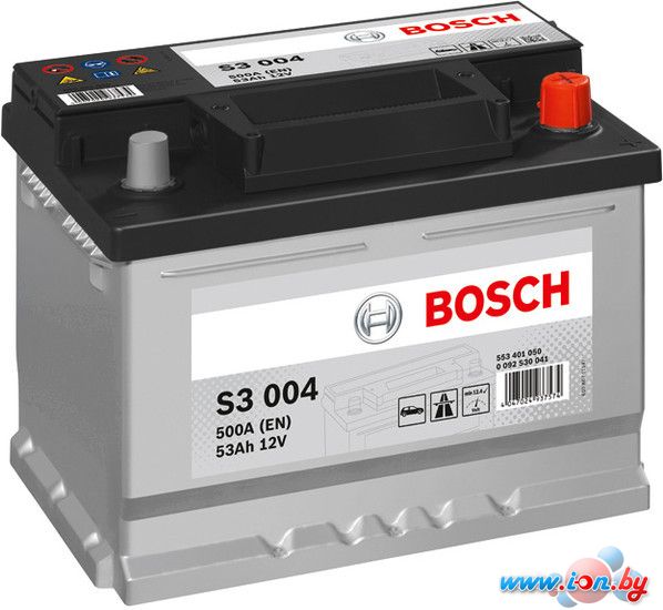 Автомобильный аккумулятор Bosch S3 004 553 401 050 (53 А·ч) в Минске