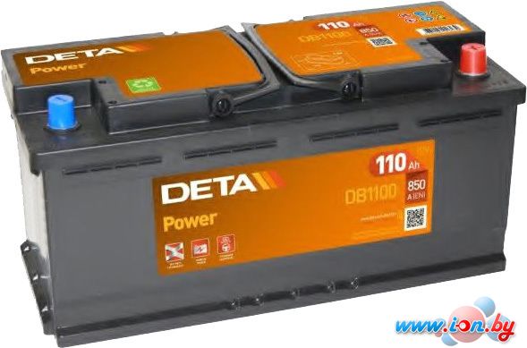 Автомобильный аккумулятор DETA Power DB1100 (110 А·ч) в Гомеле