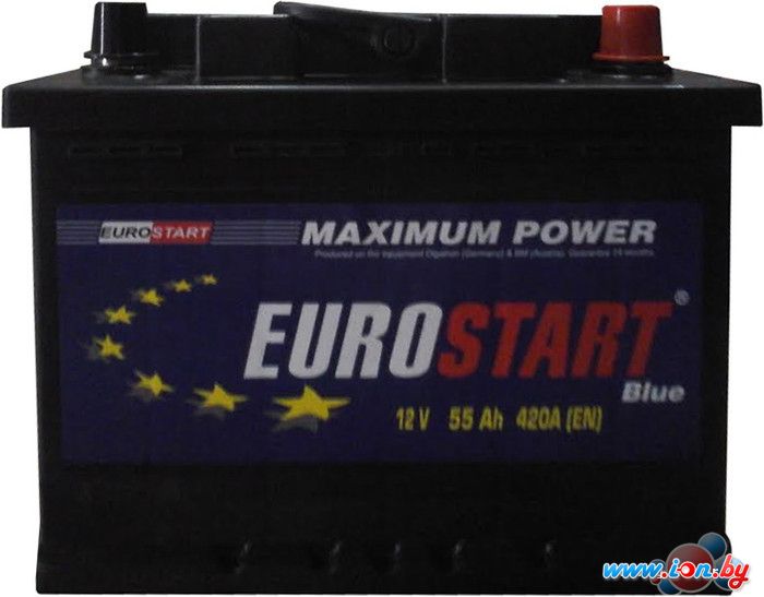 Автомобильный аккумулятор Eurostart Blue 6CT-55 (55 А/ч) в Минске