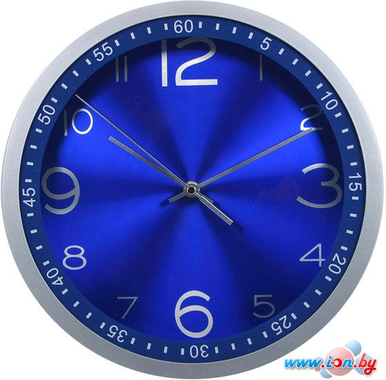 Настенные часы Бюрократ WallC-R05P (синий) в Могилёве