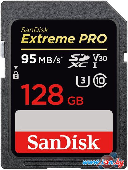 Карта памяти SanDisk Extreme PRO V30 SDXC 128GB [SDSDXXG-128G-GN4IN] в Могилёве
