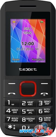 Мобильный телефон TeXet TM-126 Black/Red в Витебске