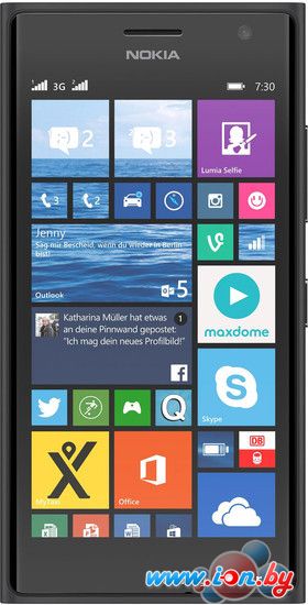 Смартфон Nokia Lumia 730 Dual SIM Black в Могилёве