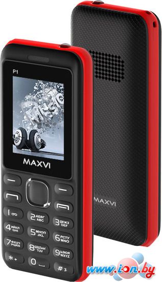 Мобильный телефон Maxvi P1 Black/Red в Могилёве