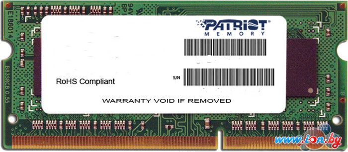 Оперативная память Patriot 2GB DDR3 SO-DIMM PC3-12800 [PSD32G160081S] в Могилёве