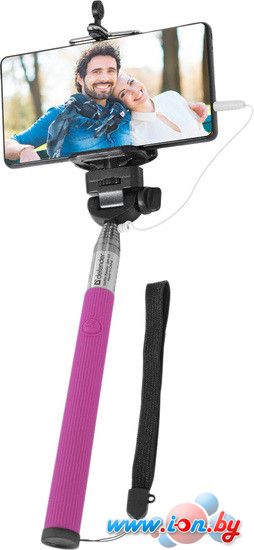 Палка для селфи Defender Selfie Master SM-02 (розовый) [29405] в Гомеле