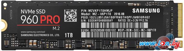SSD Samsung 960 PRO M.2 1TB [MZ-V6P1T0BW] в Гродно