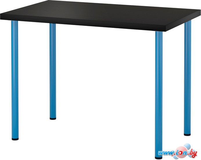 Письменный стол Ikea Линнмон/Адильс (черный/синий) [291.335.99] в Гомеле