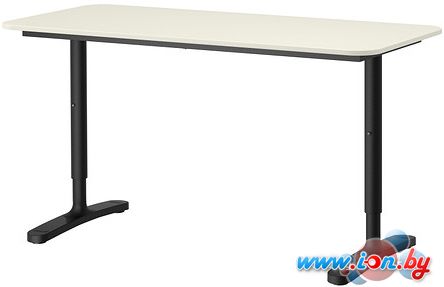 Письменный стол Ikea Бекант (белый/черный) [790.063.58] в Гомеле