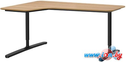 Письменный стол Ikea Бекант (дубовый шпон/черный) [990.064.04] в Могилёве