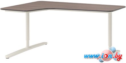 Письменный стол Ikea Бекант (черно-коричневый/белый) [390.064.02] в Могилёве