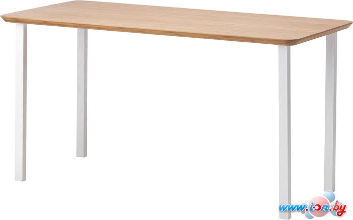 Письменный стол Ikea Хилвер/Годвин (бамбук/белый) [390.471.48] в Гомеле