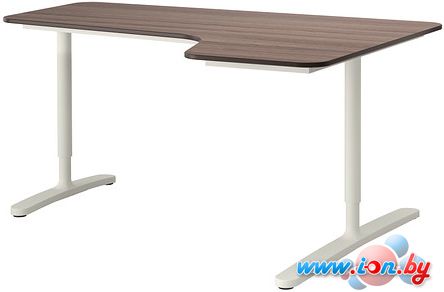Письменный стол Ikea Бекант (серый/белый) [390.064.21] в Могилёве