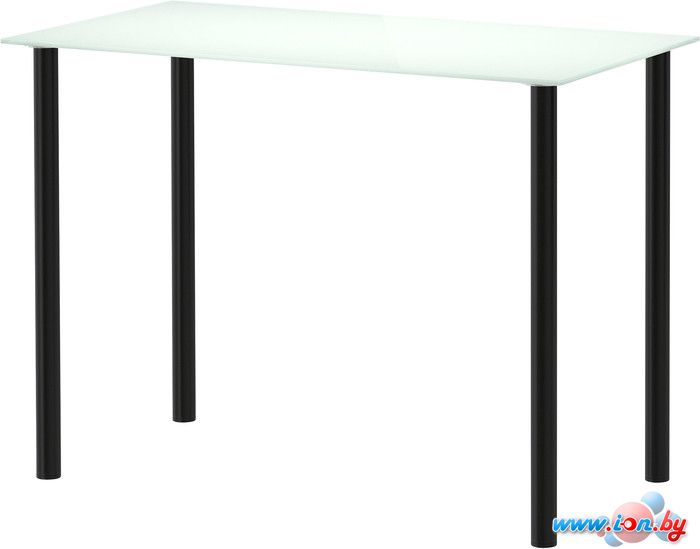 Письменный стол Ikea Гласхольм/Адильс (белый/черный) [299.037.82] в Гомеле