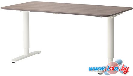 Письменный стол Ikea Бекант (серый/белый) [590.225.33] в Могилёве