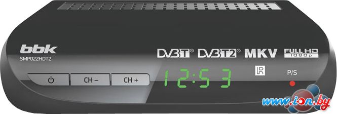 Приемник цифрового ТВ BBK SMP022HDT2 (темно-серый) в Могилёве