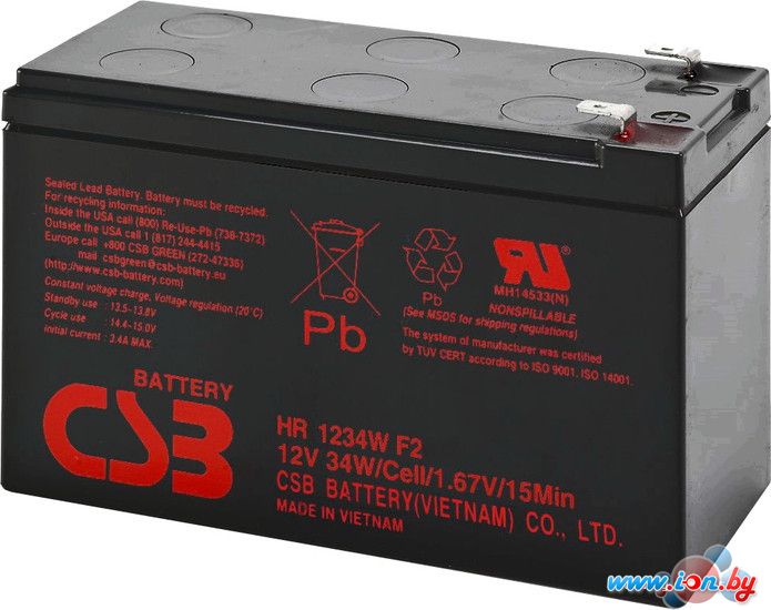 Аккумулятор для ИБП CSB HR1234W F2 (12В/9 А·ч) в Бресте