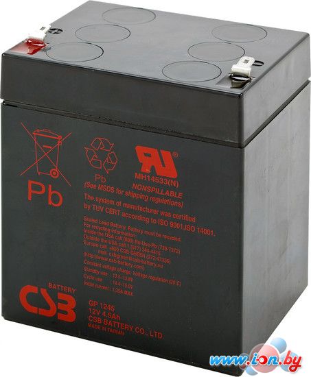 Аккумулятор для ИБП CSB GP1245 (12В/4.5 А·ч) в Бресте