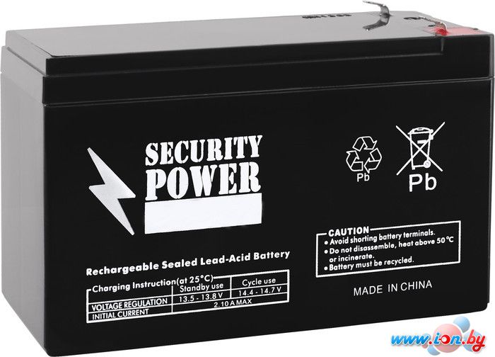 Аккумулятор для ИБП Security Power SP 12-9 F2 (12В/9 А·ч) в Минске
