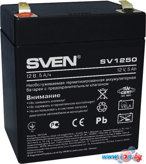 Аккумулятор для ИБП SVEN SV1250 в Гомеле