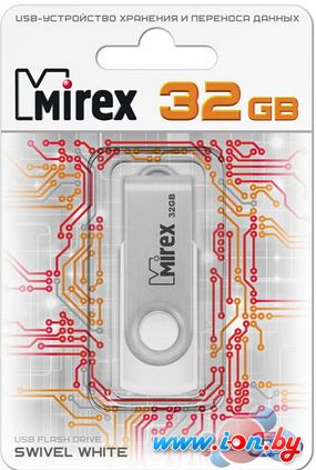 USB Flash Mirex SWIVEL WHITE 32GB (13600-FMUSWT32) в Могилёве