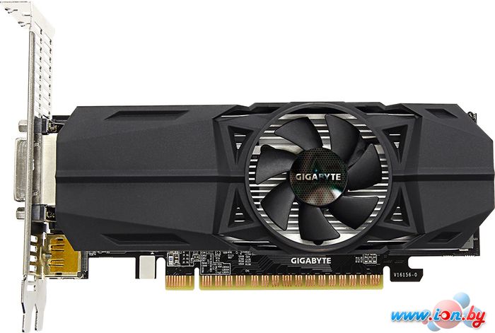Видеокарта Gigabyte GeForce GTX 1050 Ti OC Low 4GB GDDR5 [GV-N105TOC-4GL] в Гродно