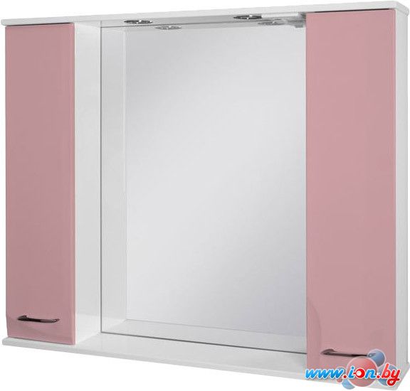 Ювента Франческа ФШН33-100 шкаф с зеркалом розовый в Бресте
