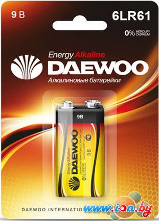 Батарейки Daewoo 6LR61 1 шт. [4690601030320] в Гомеле