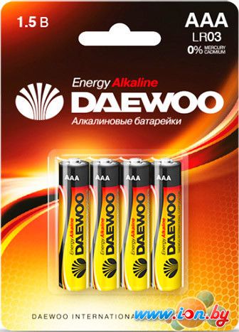 Батарейки Daewoo AAA 4 шт. [4690601030399] в Могилёве