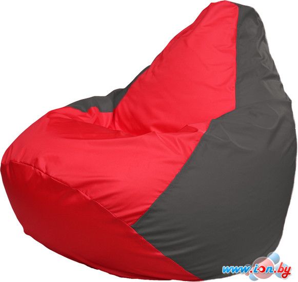 Кресло-мешок Flagman Груша Макси Г2.1-170 (красный/тёмно-серый) в Могилёве