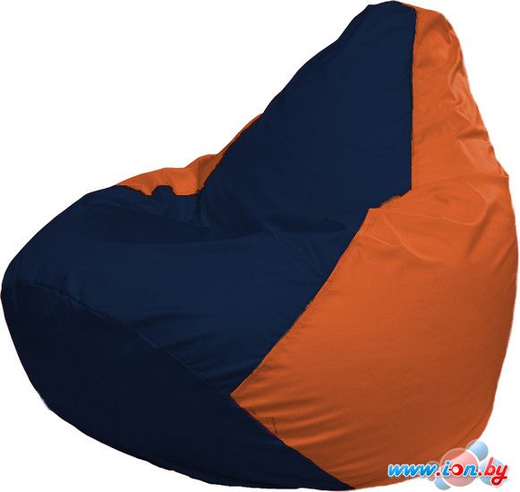 Кресло-мешок Flagman Груша Макси Г2.1-45 (тёмно-синий/оранжевый) в Могилёве