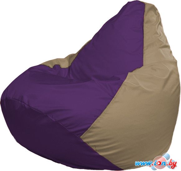 Кресло-мешок Flagman Груша Макси Г2.1-70 (фиолет/тёмно-бежевый) в Гомеле