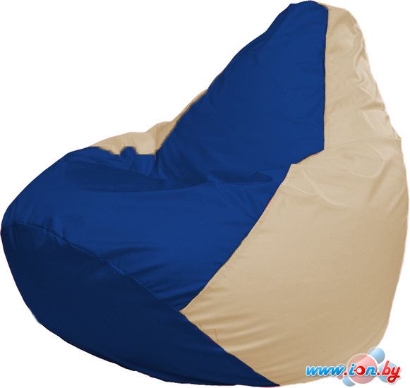 Кресло-мешок Flagman Груша Макси Г2.1-121 (синий/светло-бежевый) в Гомеле