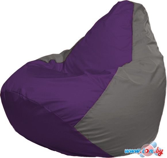 Кресло-мешок Flagman Груша Макси Г2.1-72 (фиолетовый/серый) в Гомеле