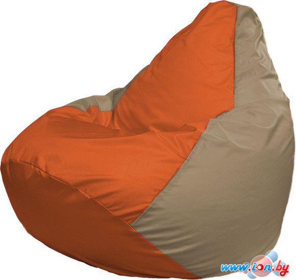 Кресло-мешок Flagman Груша Макси Г2.1-30 (оранжевый/тёмно-бежевый) в Гомеле