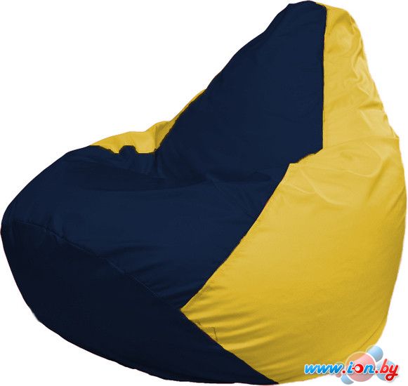 Кресло-мешок Flagman Груша Макси Г2.1-47 (тёмно-синий/жёлтый) в Гродно