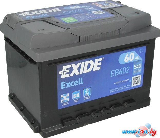 Автомобильный аккумулятор Exide Excell EB602 (60 А·ч) в Бресте