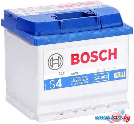 Автомобильный аккумулятор Bosch S4 002 552 400 047 (52 А/ч) в Бресте