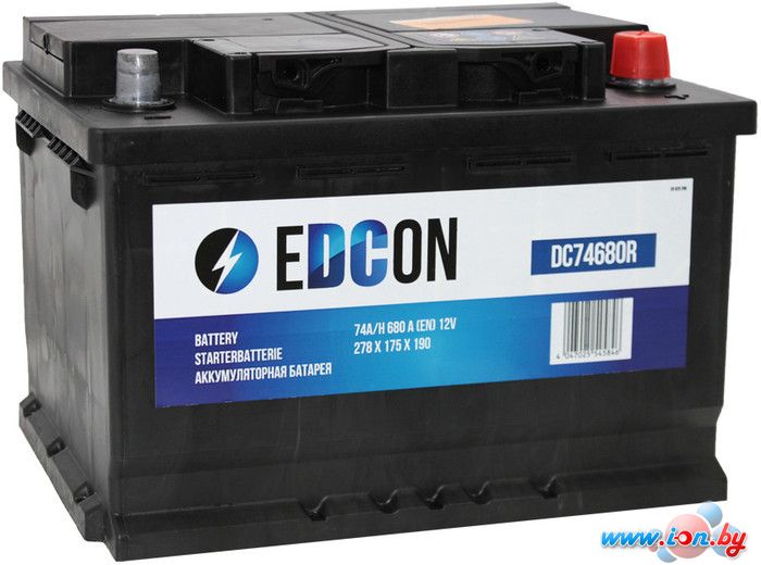 Автомобильный аккумулятор EDCON DC74680R (74 А·ч) в Бресте