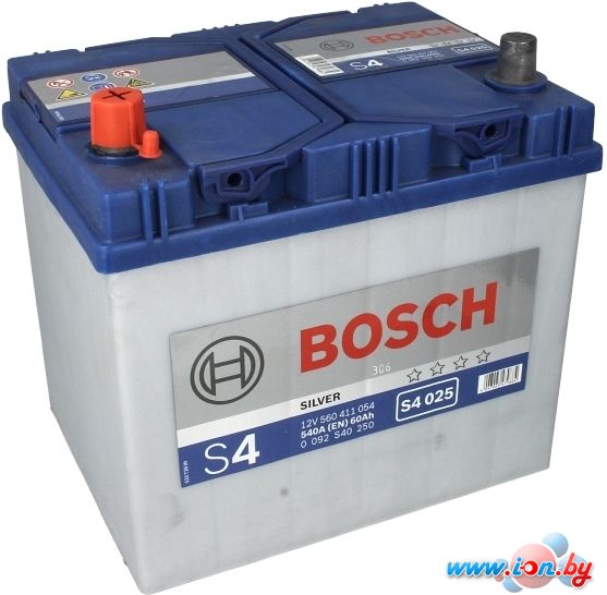 Автомобильный аккумулятор Bosch S4 025 560 411 054 (60 А/ч) JIS в Бресте