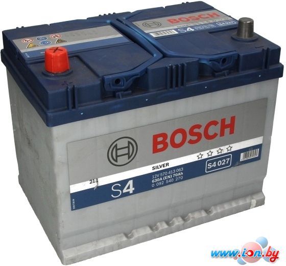 Автомобильный аккумулятор Bosch S4 027 570 413 063 (70 А/ч) JIS в Минске