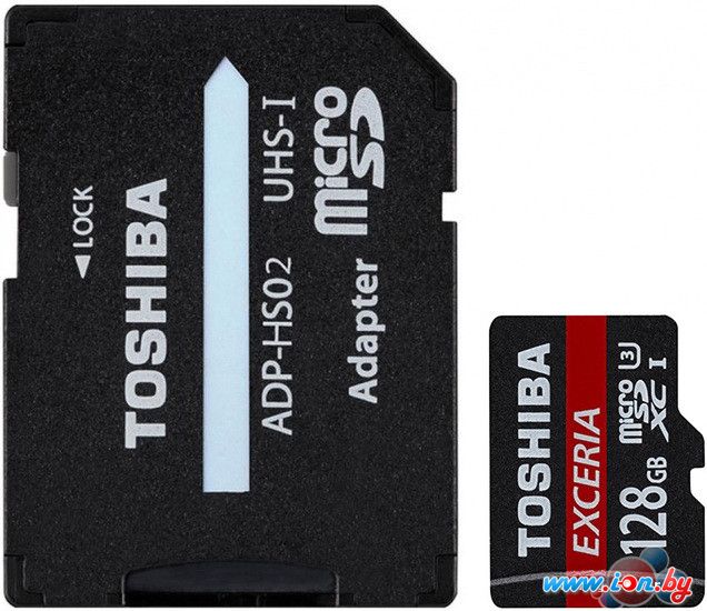 Карта памяти Toshiba EXCERIA microSDXC 128GB + адаптер [THN-M302R1280EA] в Могилёве