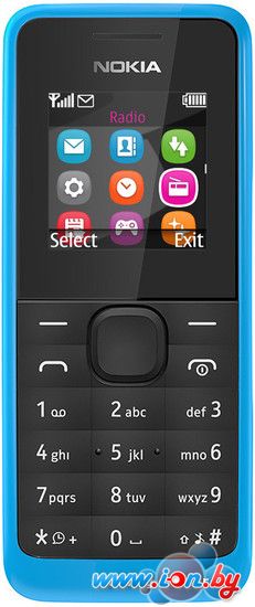 Мобильный телефон Nokia 105 Dual SIM Cyan в Могилёве