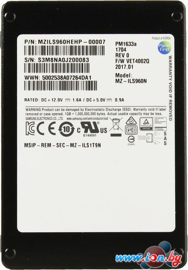 SSD Samsung PM1633a 960GB [MZILS960HEHP-00007] в Могилёве