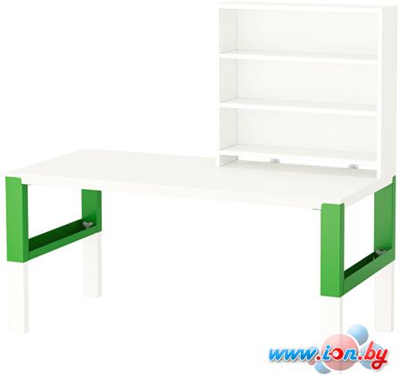 Письменный стол Ikea Поль (белый/зеленый) [791.289.96] в Бресте