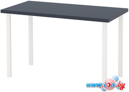 Письменный стол Ikea Линнмон/Годвин (геометрический синий/белый) [192.142.04] в Гомеле