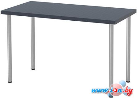 Письменный стол Ikea Линнмон/Адильс (геометрический синий/серебристый) [592.141.79] в Гомеле