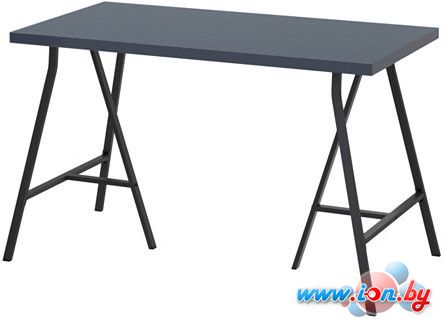 Письменный стол Ikea Линнмон/Лерберг (геометрический синий/серый) [292.142.89] в Витебске