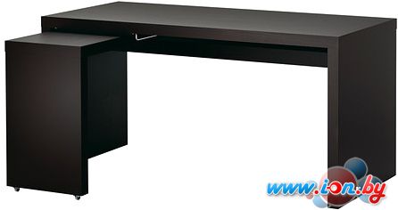 Письменный стол Ikea Мальм (черный/коричневый) [602.141.83] в Могилёве