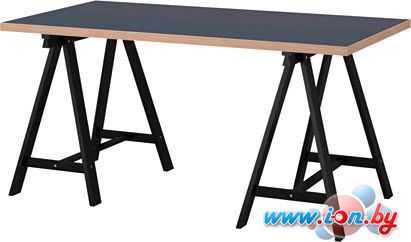 Письменный стол Ikea Линнмон/Одвальд (синий/черный) [192.166.70] в Гомеле